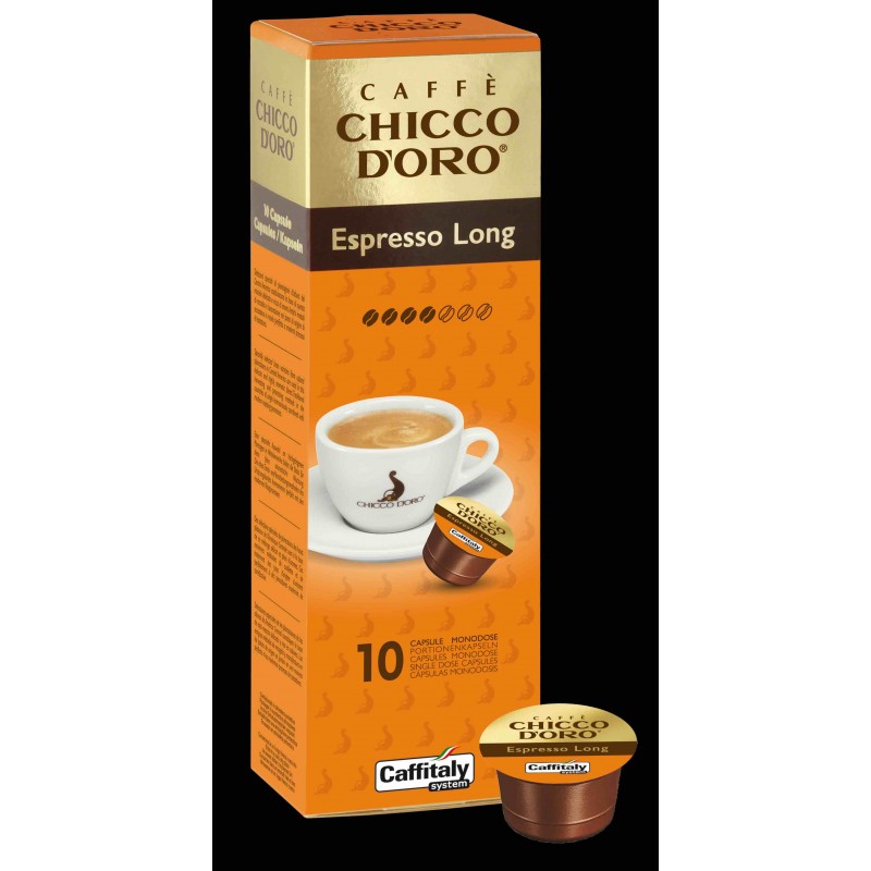 Caffitaly – Ecaffe – Vigoroso - Capsules Espresso/Ristretto – Intensité : 10 /10 –100% Robusta – Au Goût Fort Et Corsé– (Lot De 10 Capsules
